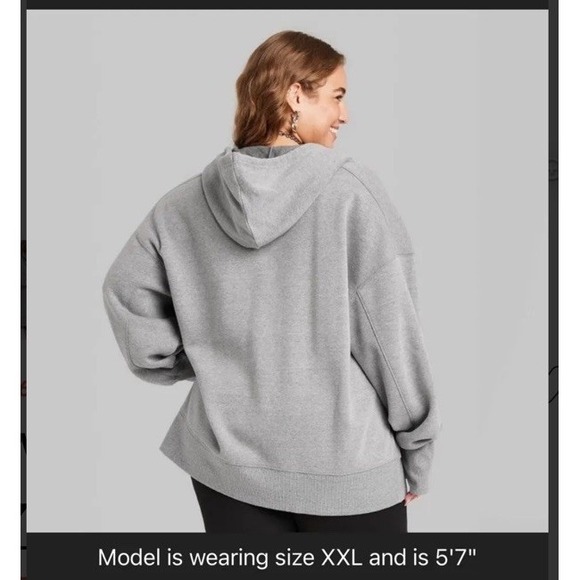 Wild Fable Over-sized Zip Up Hoodie  Size XXL - Picture 3 of 13